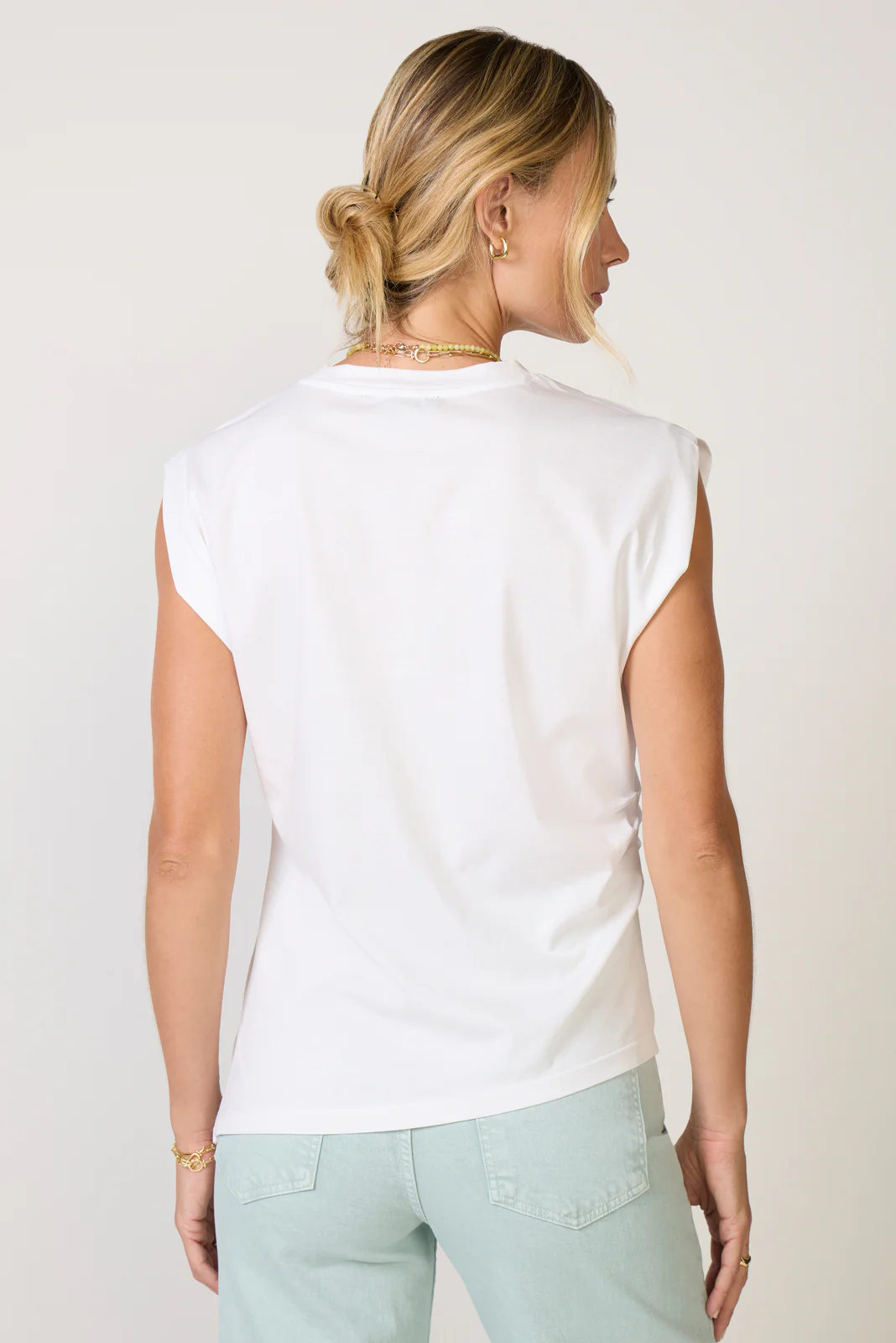 Pleated Muscle Tee - Image 5