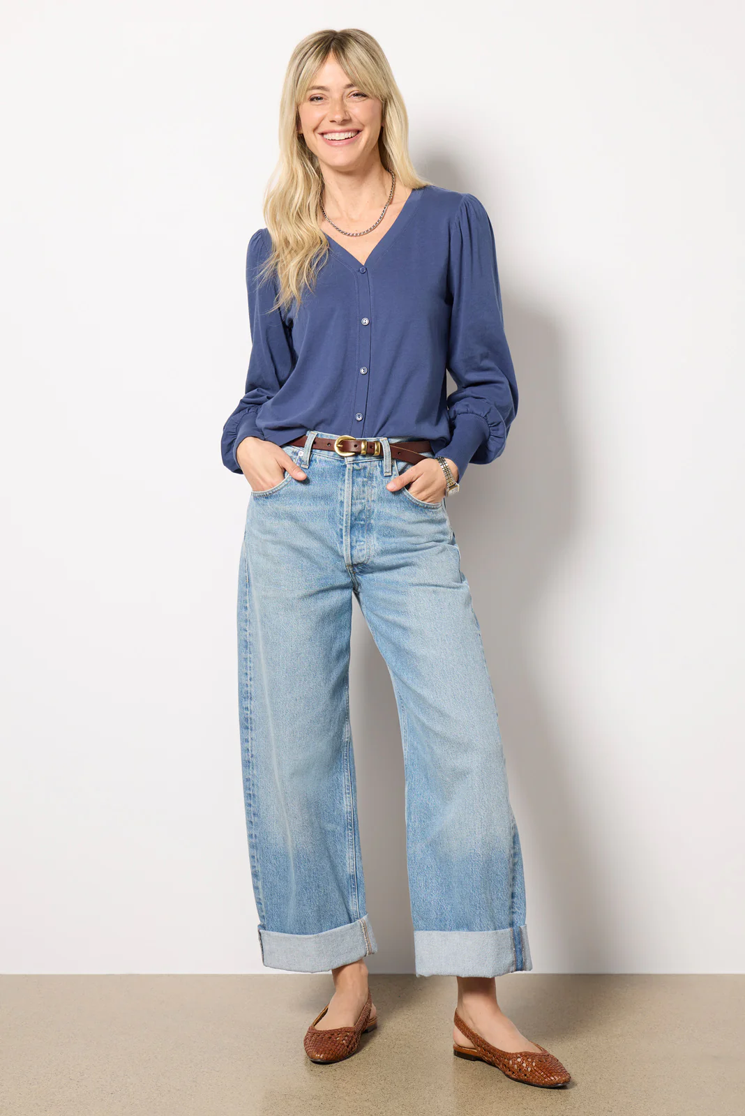 Puff Sleeve Button Down - Image 2