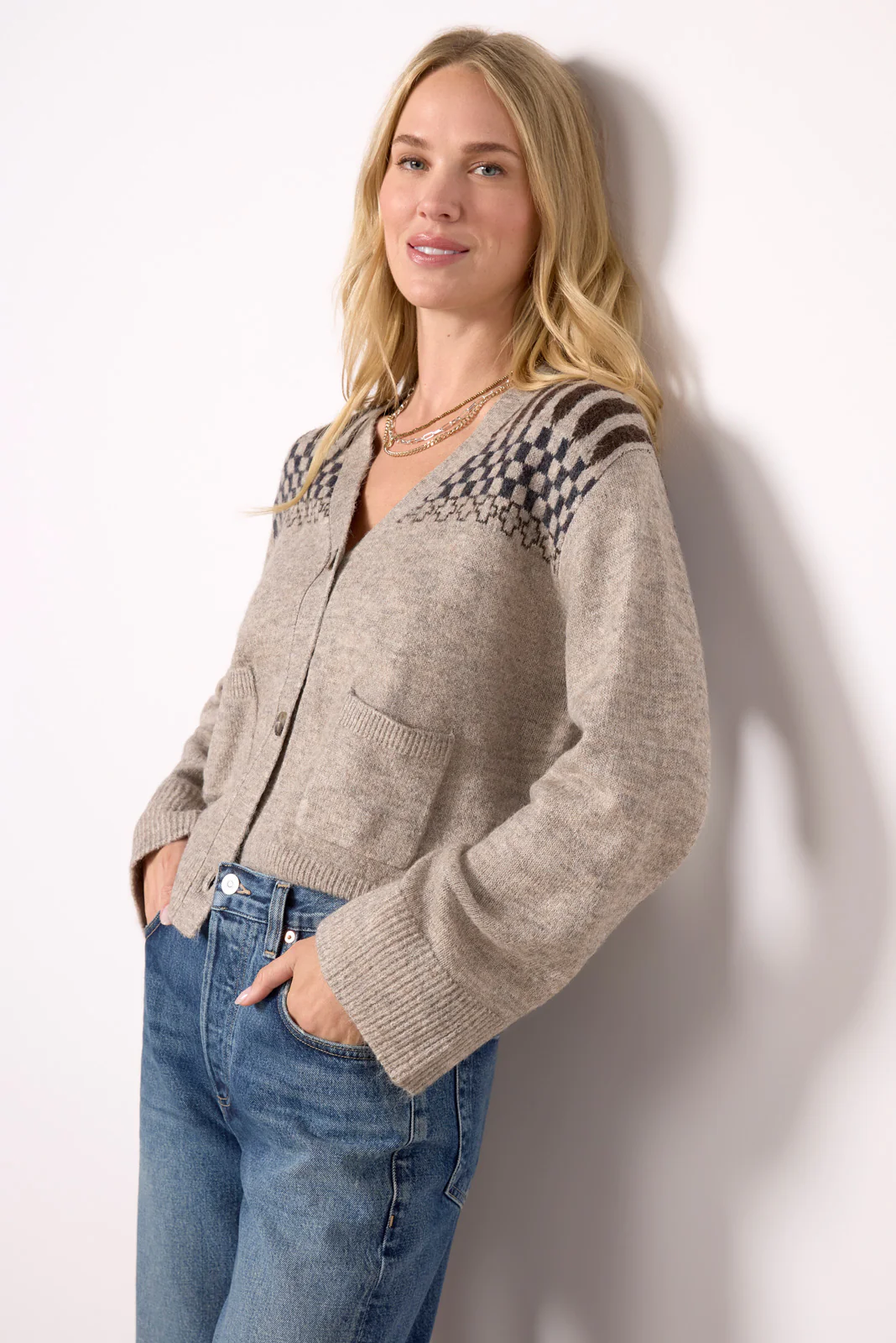 Raina Fair Isle Cardigan - Image 5
