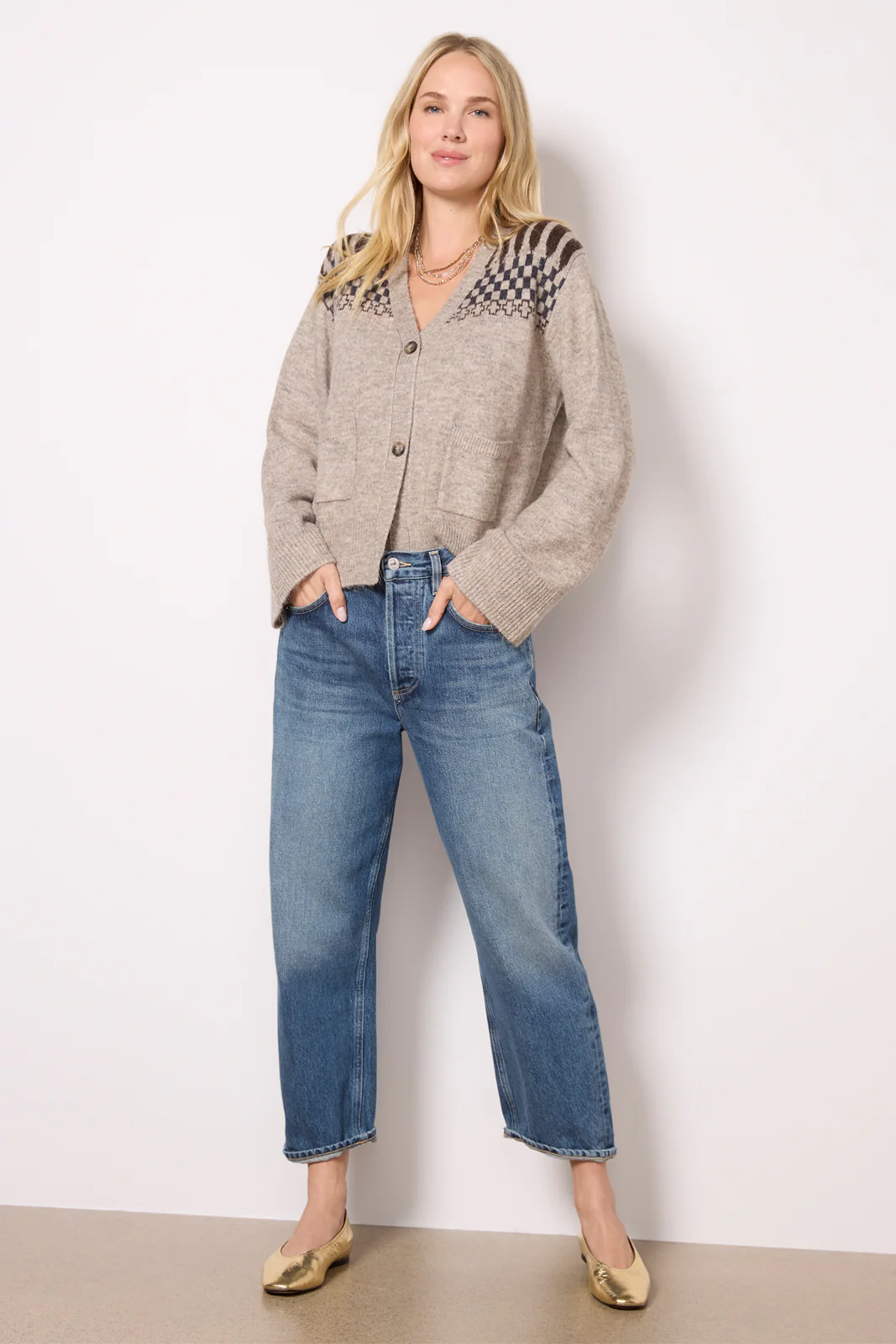 Raina Fair Isle Cardigan - Image 6