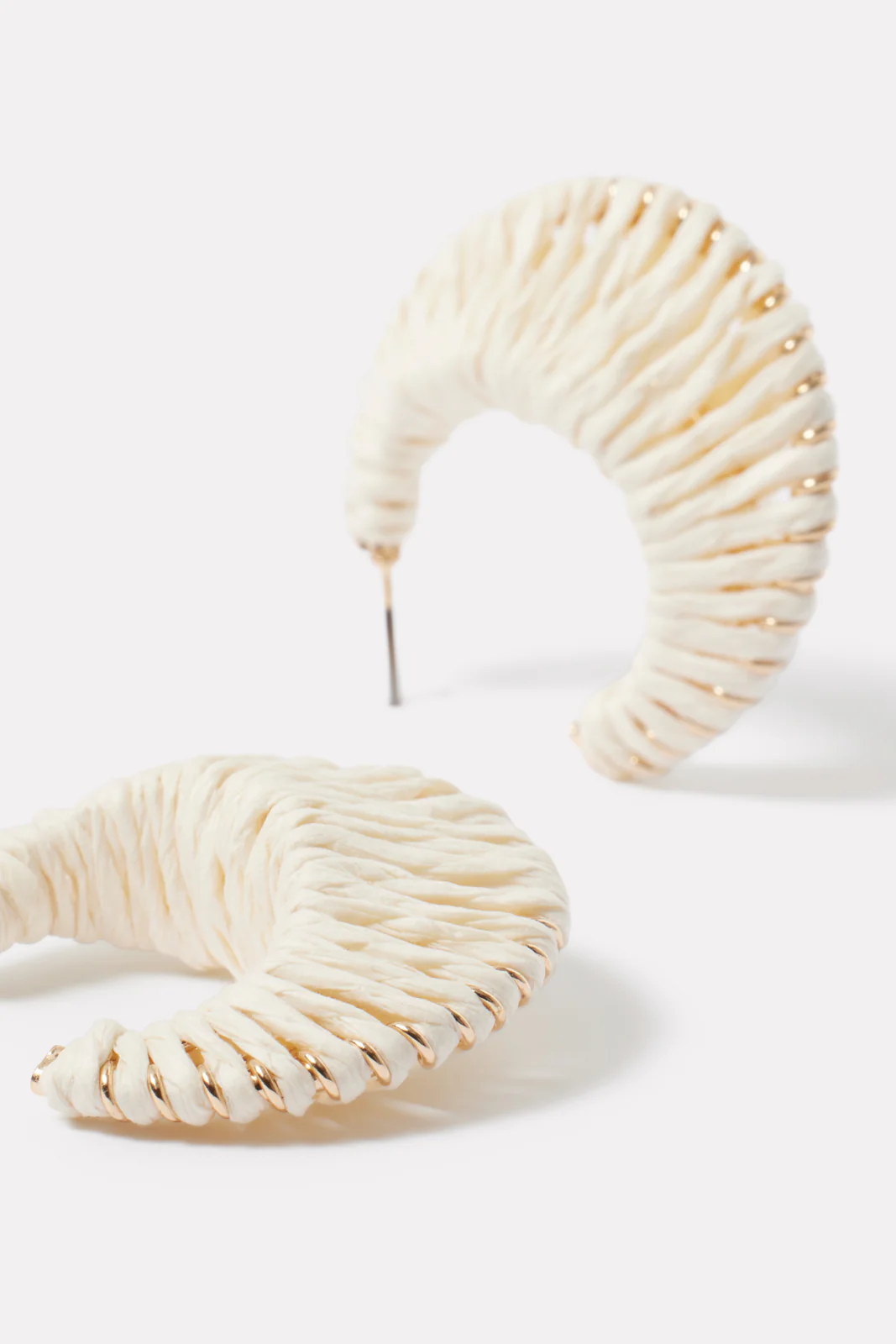 Rhoda Raffia Hoop Earrings - Image 2