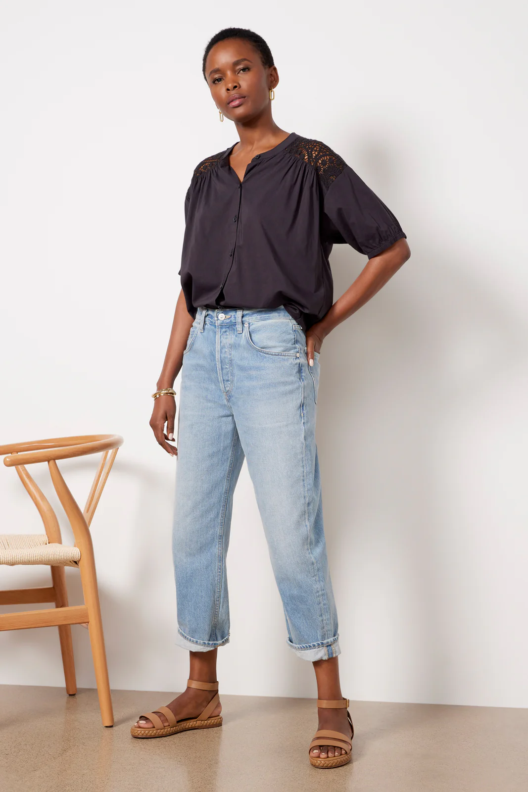 Rowan Eyelet Back Shirt - Image 3