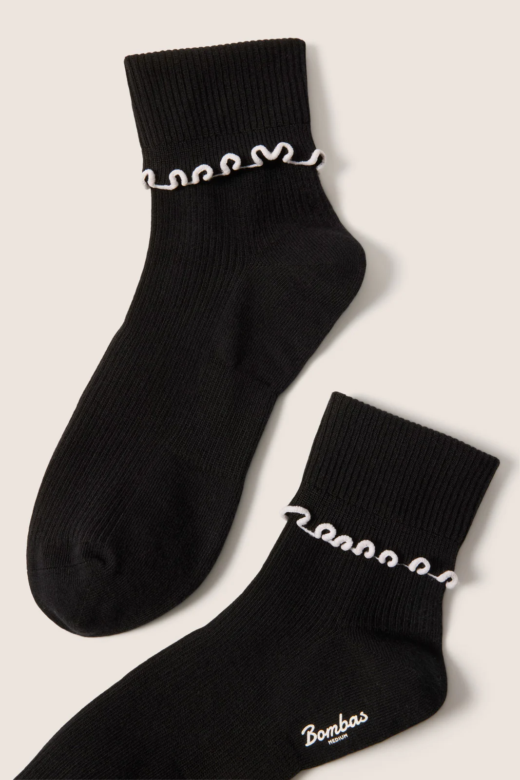Ruffle Edge Half Calf Sock - Image 2