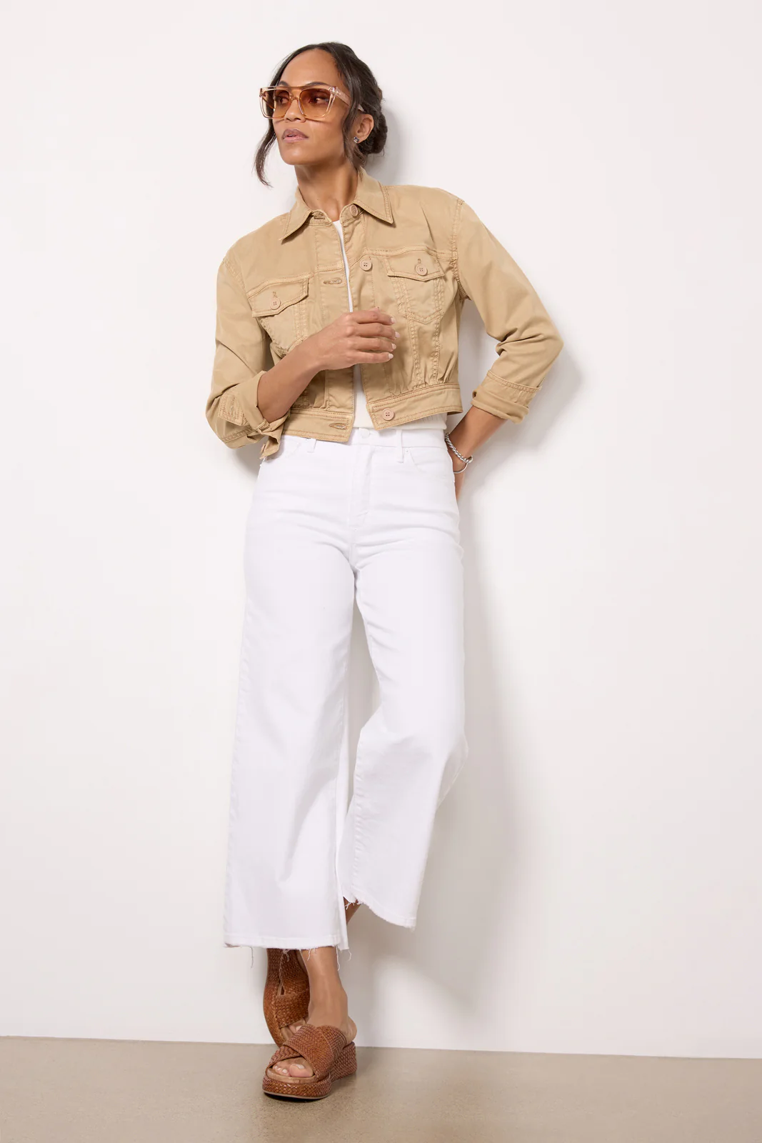Rumi Cropped Trucker Jacket - Image 3