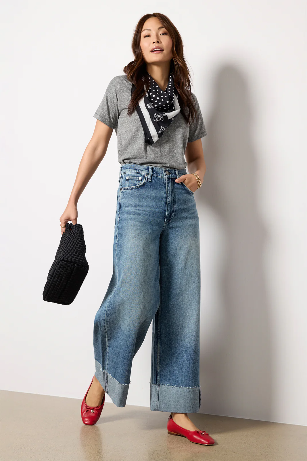 Sofie High-Rise Ankle Wide Leg with Cuff - Image 5