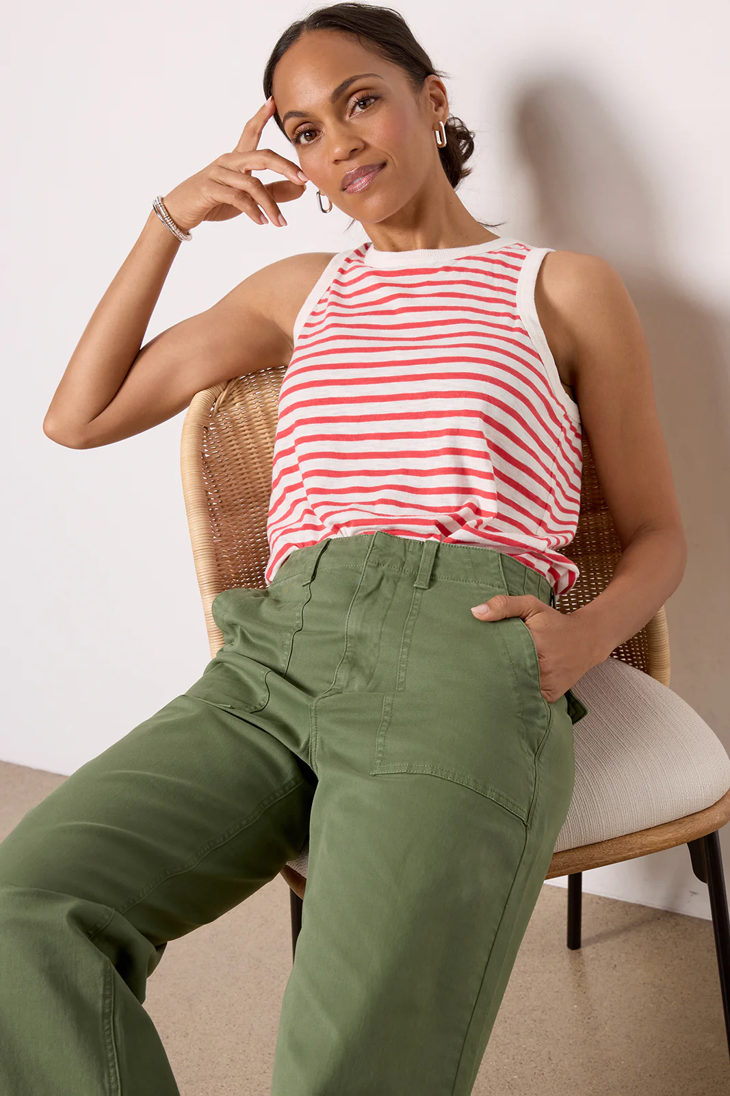 Sophia Wide Leg Utility Pant - Image 17