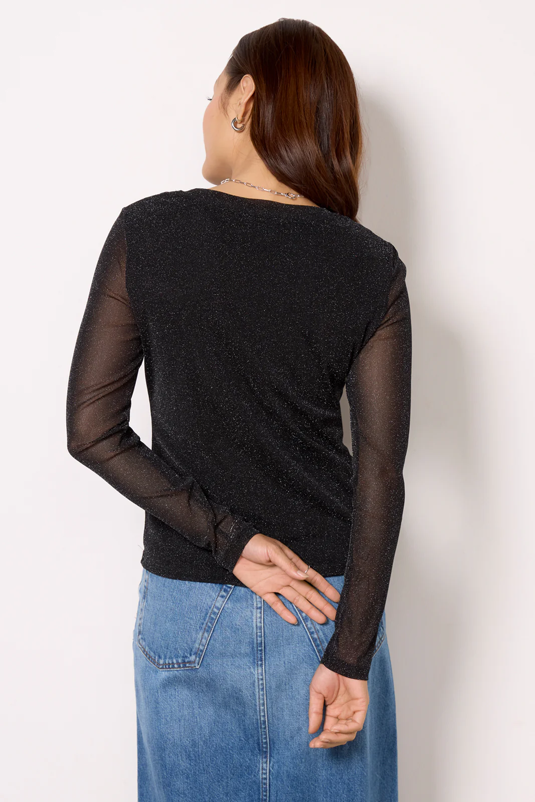Sparkle Mesh Perfect Tee - Image 3