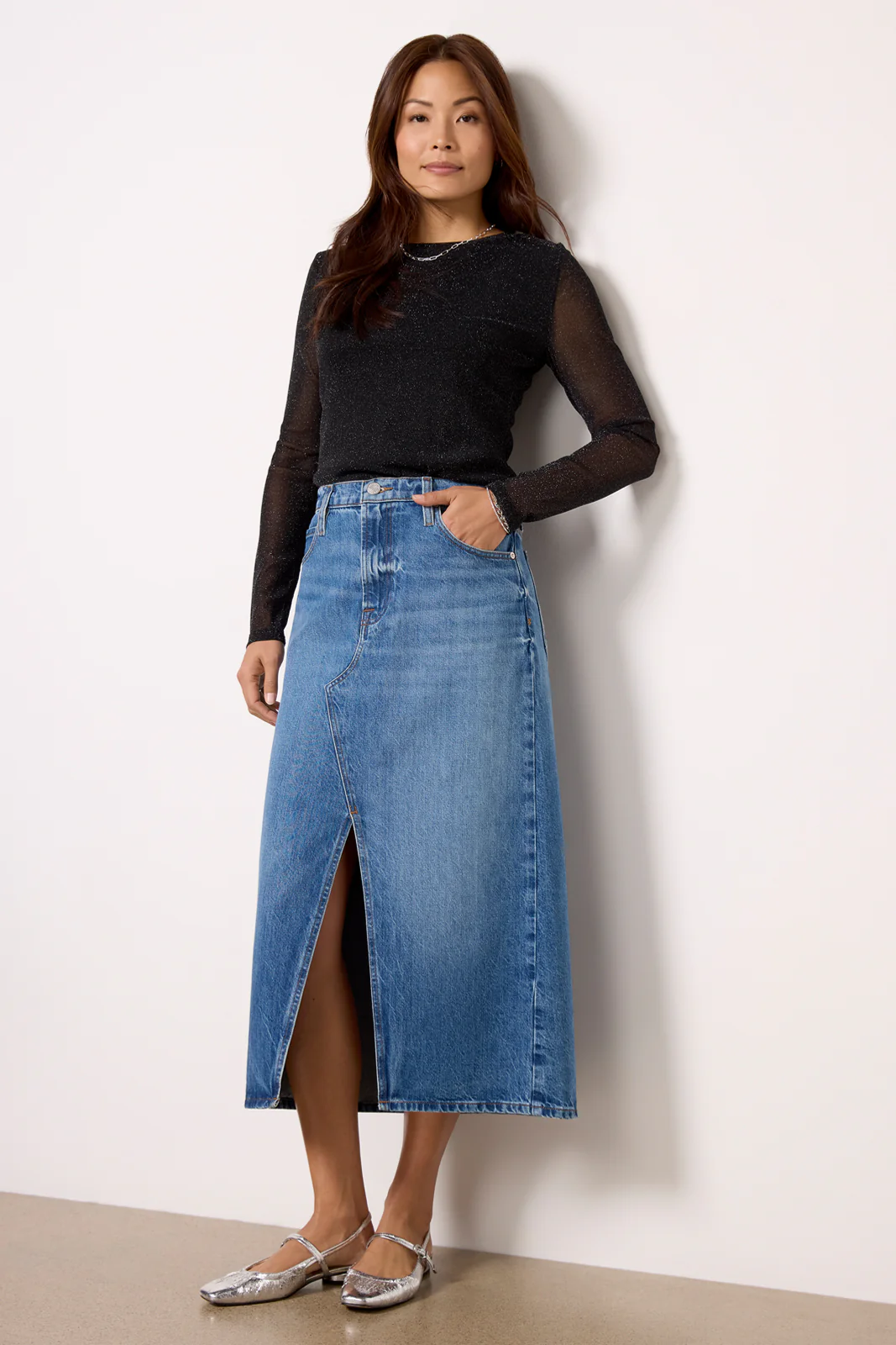 Sparkle Mesh Perfect Tee - Image 4