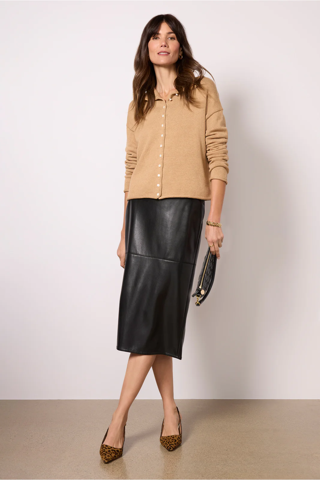 Taylor Roll Neck Cardigan - Image 3
