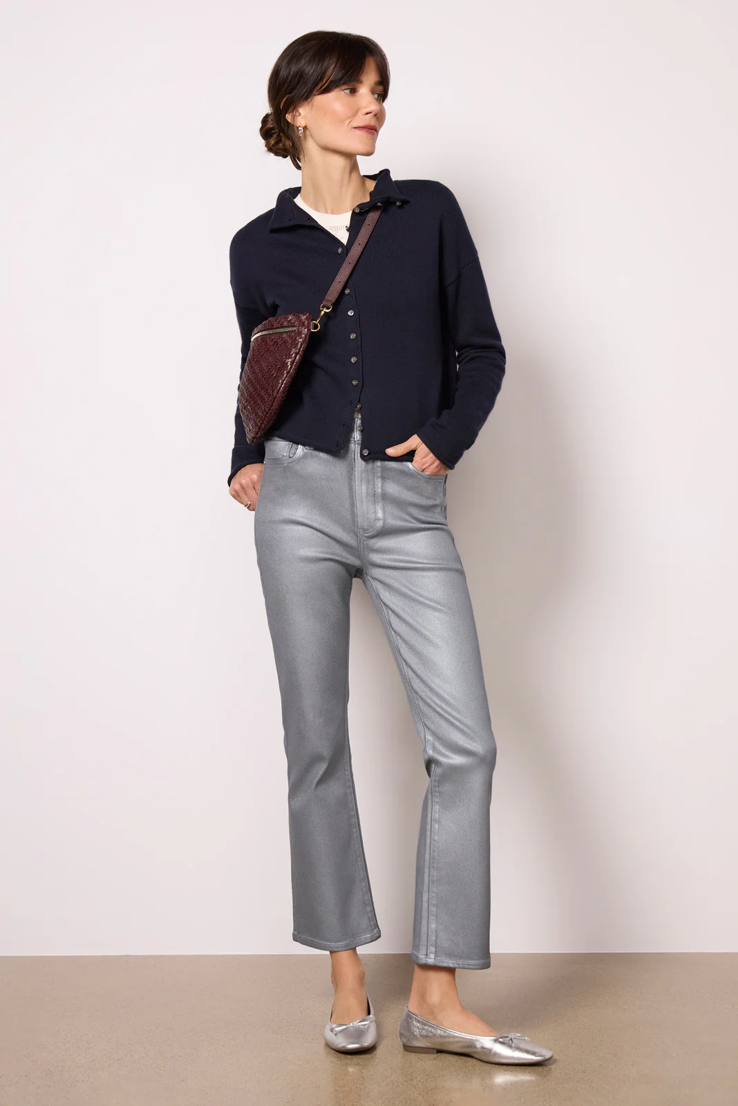 Taylor Roll Neck Cardigan - Image 3