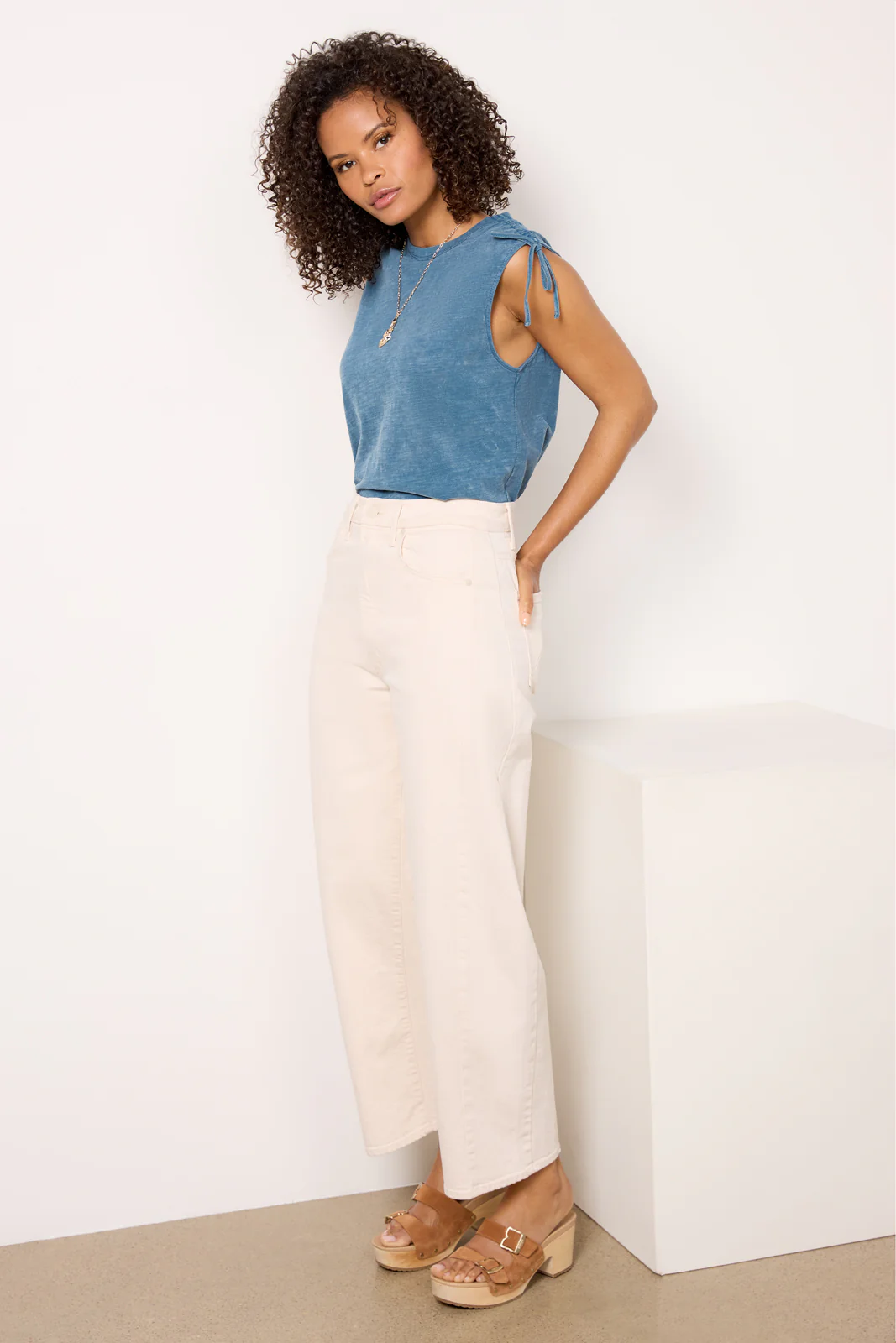 Vivian Tie Shoulder Tank - Image 3